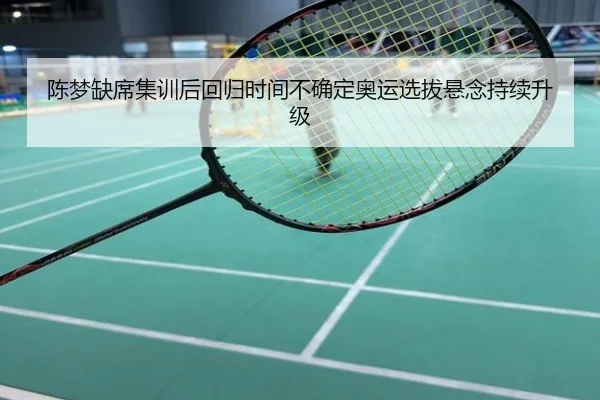 陈梦缺席集训后回归时间不确定奥运选拔悬念持续升级